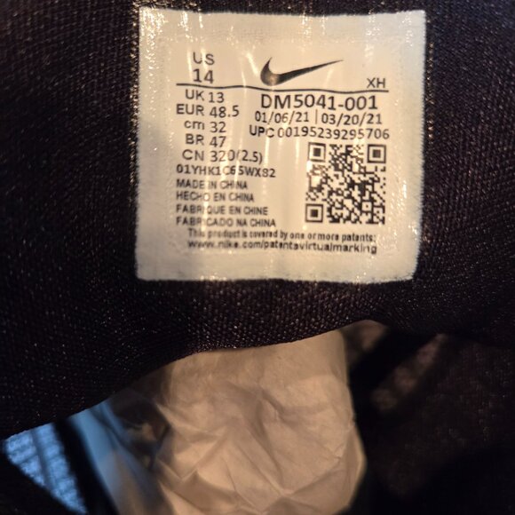 Men's Size 14 - Nike Kyrie 4 Low TB Black White Black (DM5041-001) - Picture 10 of 11